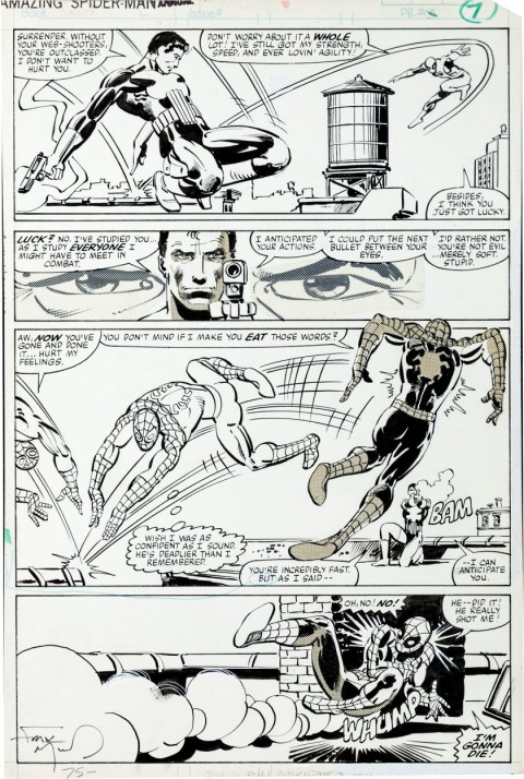 Amazing Spider-Man Annual issue 15 page 7 by Frank Miller and Klaus Janson.  Source.