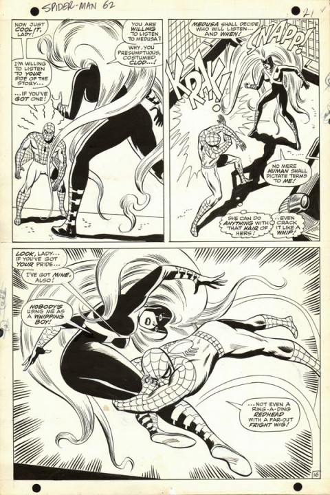 Amazing Spider-Man issue 62 page 16 by Don Heck, John Romita and Mike Esposito.  Source.