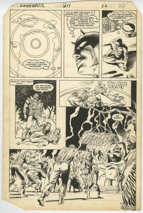 Daredevil issue 211 page 22 by David Mazzucchelli and Danny Bulanadi.  Source.