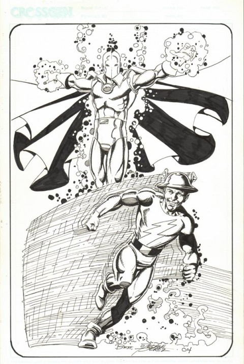 Dr. Fate and Flash by George Perez.  Source.