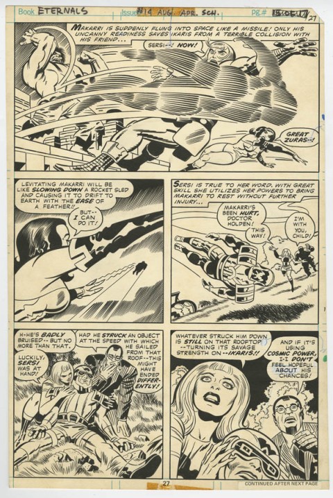 Eternals issue 14 page 27 by Jack Kirby and Mike Royer.  Source.