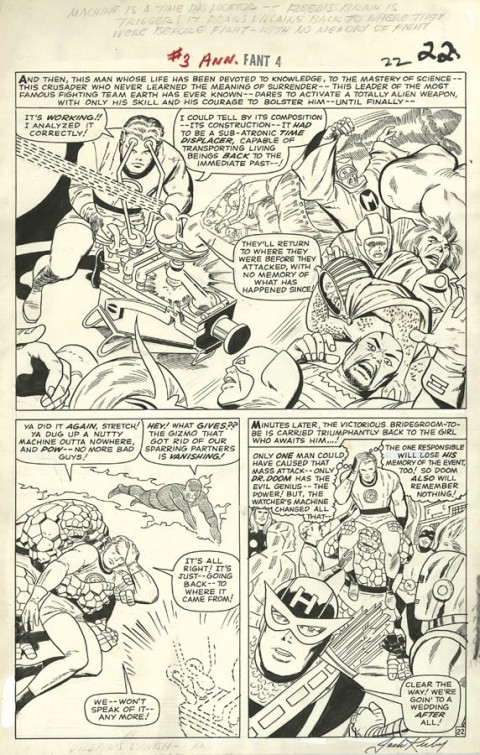 Fantastic Four Annual 3 page 22 by Jack Kirby and Vince Colletta.  Source.