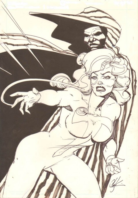 Mutant Misadventures Of Cloak And Dagger issue 9 pin-up by Howard Chaykin.  Source.