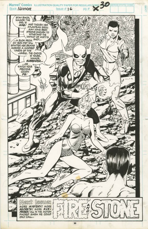 Namor The Sub-Mariner issue 16 page 30 by John Byrne.  Source.