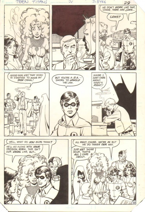 New Teen Titans issue 26 page 22 by George Perez and Romeo Tanghal.  Source.