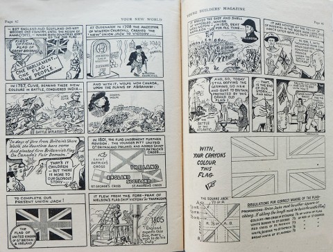 Last two pages of the "Origin of the Canadian Flag" story