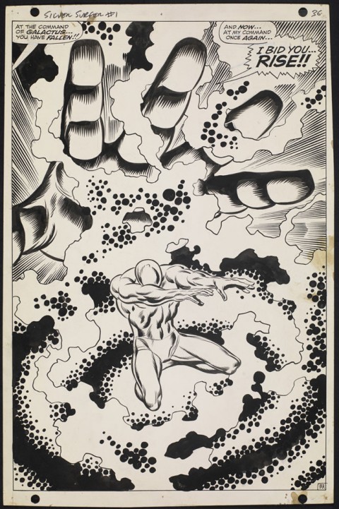 Silver Surfer issue 1 page 36 by John Buscema and Joe Sinnott