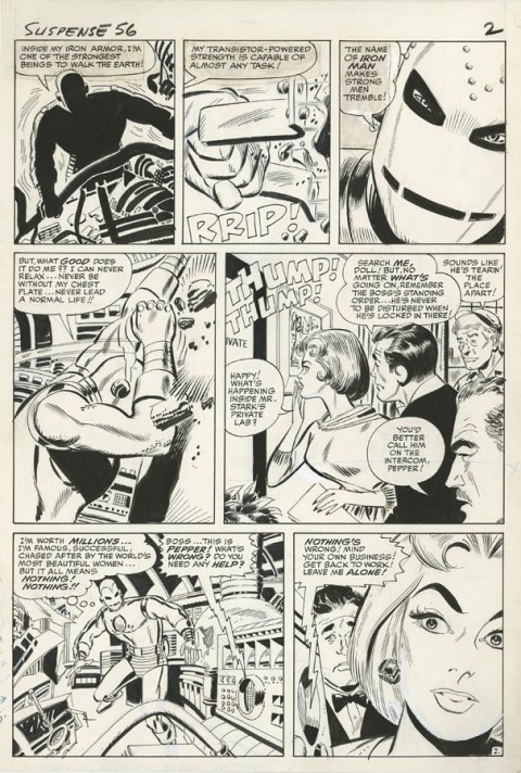 Tales Of Suspense issue 56 page 2 by Don Heck.  Source.