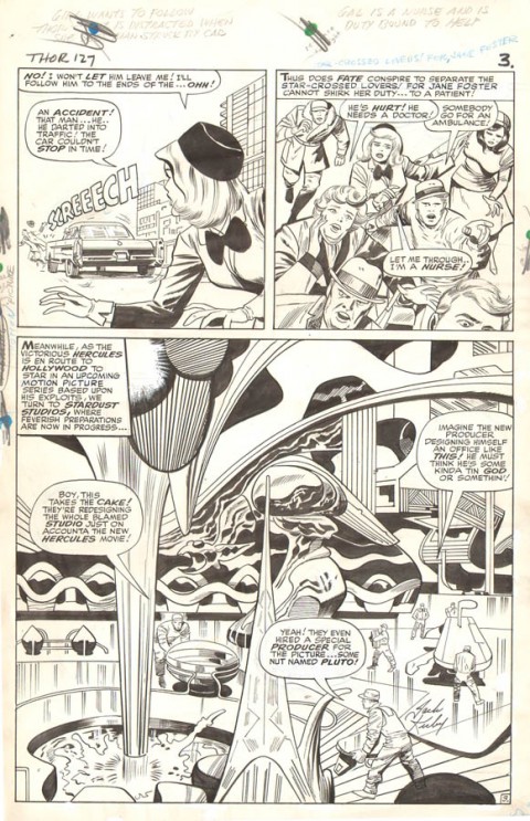 Thor issue 127 page 3 by Jack Kirby and Vince Colletta.  Source.