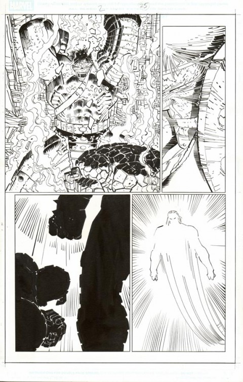 World War Hulk issue 2 page 25 by John Romita Jr and Klaus Janson.  Source.