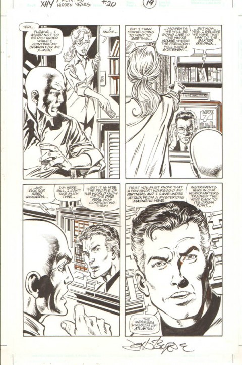 X-Men: The Hidden Years issue 20 page 19 by John Byrne and Tom Palmer.  Source.