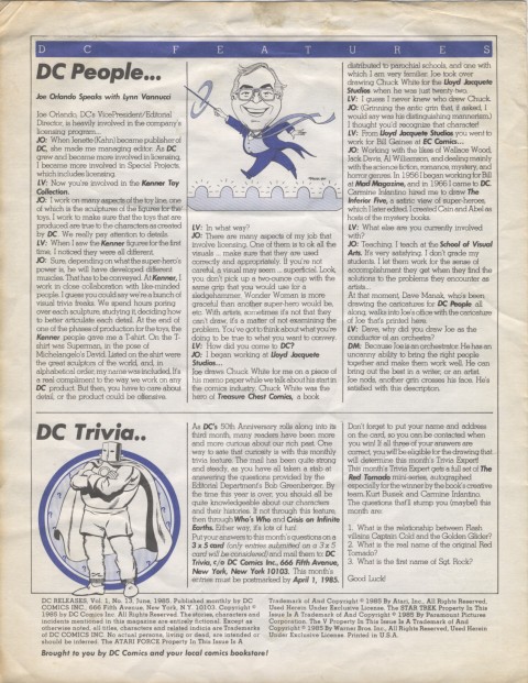 DC Releases June '85 Page 4