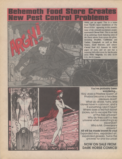 Dark Horse Insider August 1990 page 8