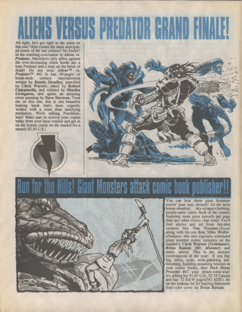 Dark Horse Insider December 1990 page 4