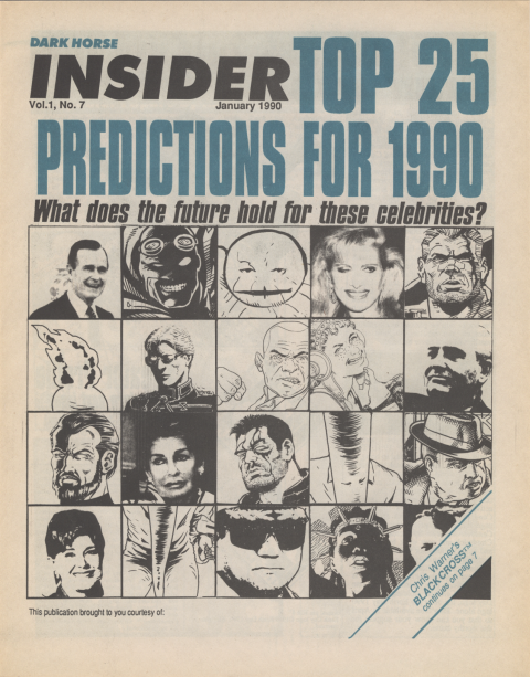 Dark Horse Insider January 1990 page 1