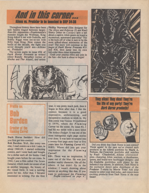 Dark Horse Insider September 1989 page 2