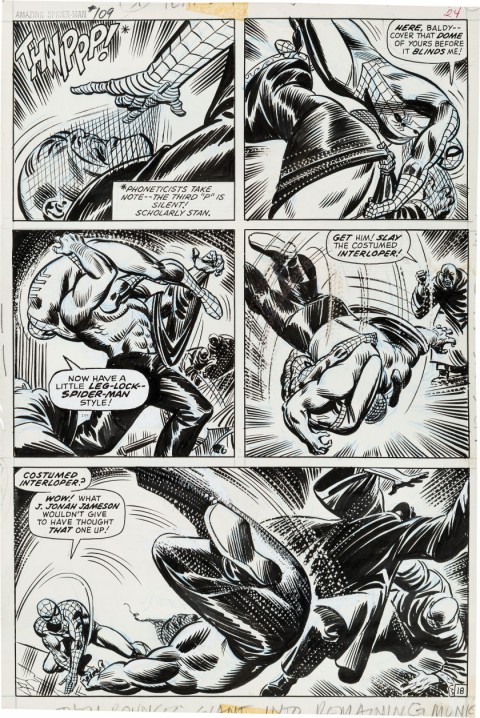 Amazing Spider-Man issue 109 page 18 by John Romita.  Source.