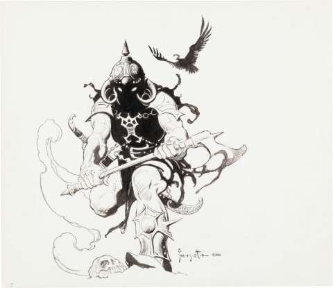 Death Dealer by Frank Frazetta.  Source.