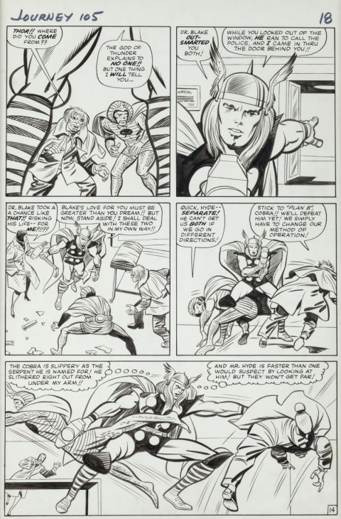 Journey Into Mystery issue 105 page 14 by Jack Kirby and Chic Stone.  Source.