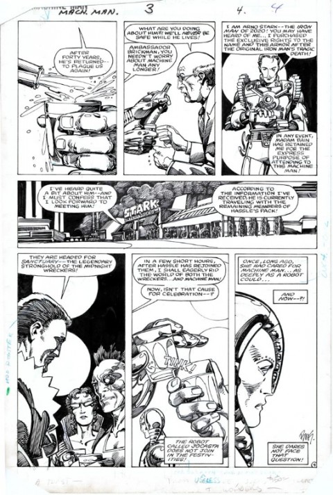 Machine Man issue 3 page 4 by Herb Trimpe and Barry Windsor-Smith