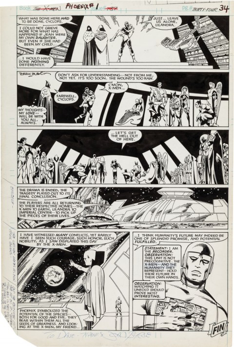 Uncanny X-Men issue 137 unused page 34 by John Byrne and Terry Austin.  Source.