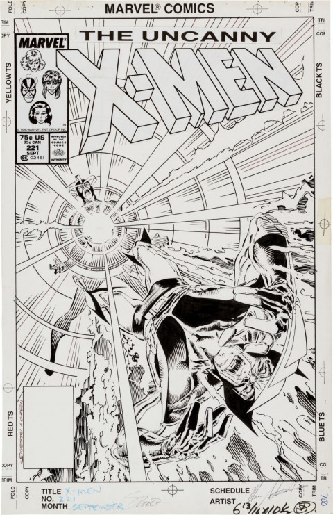 Uncanny X-Men issue 221 cover by Marc Silvestri and Dan Green.  Source.