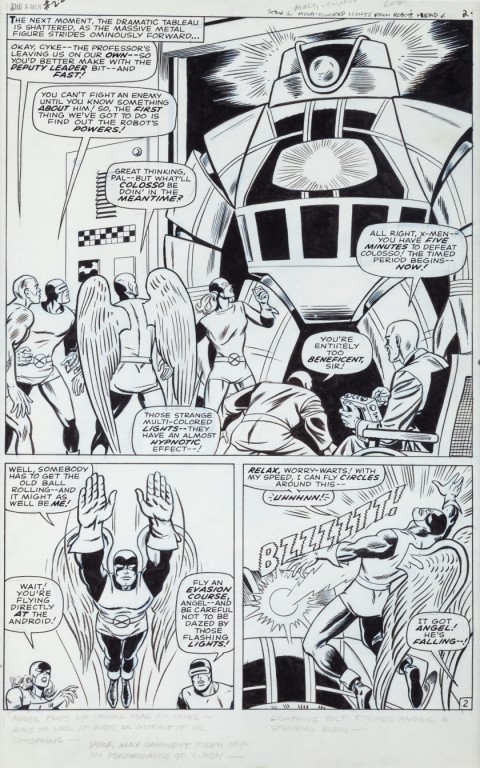 X-Men issue 22 page 2 by Werner Roth and Dick Ayers.  Source.