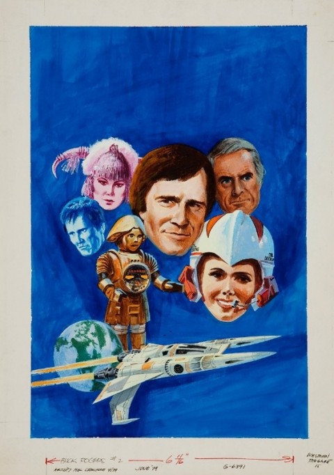 Crawford's original art for Gold Key Buck Rogers No. 2