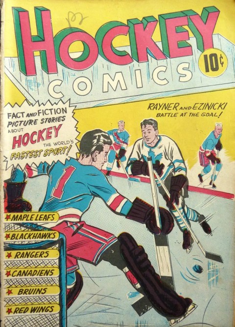 Hockey Comics an all original Canadian content book form Export publishers in 1949.