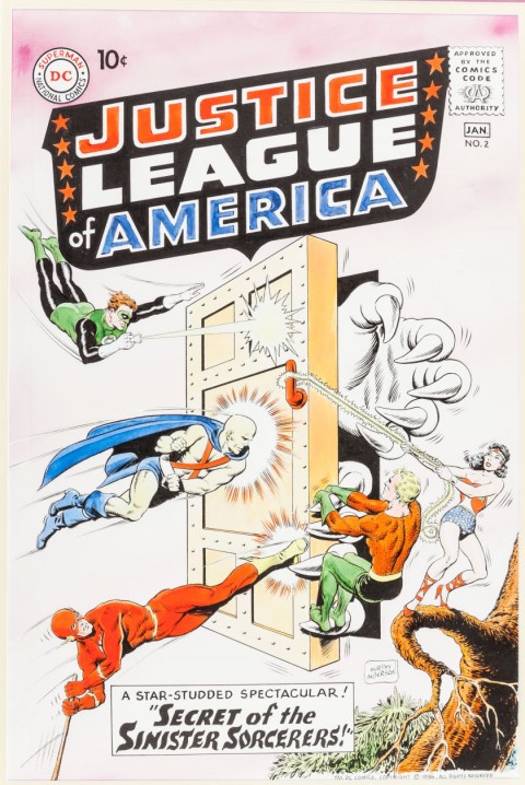 Justice League Of America issue 2 cover recreation by Murphy Anderson.  Source.