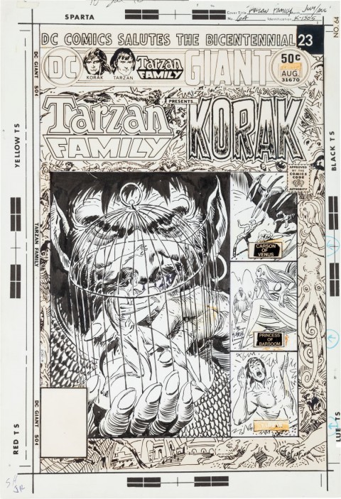 Tarzan Family issue 64 by Joe Kubert.  Source. 