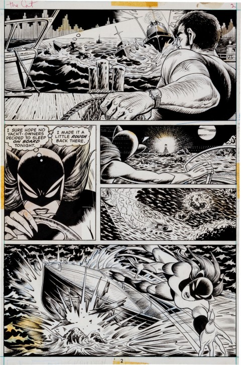 The Cat issue 3 page 2 by Paty Greer and Bill Everett.  Source. 