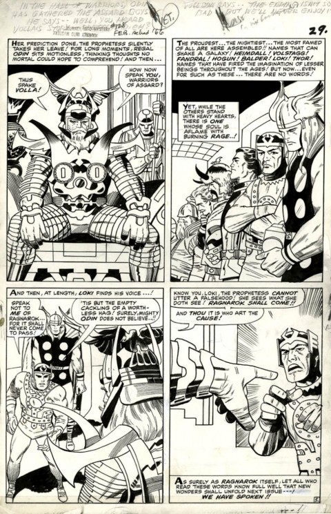 Thor issue 128 page 5 by Jack Kirby and Vince Colletta