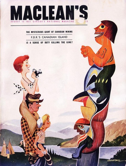 Crawford's cover for MacLean's Magazine in 1951