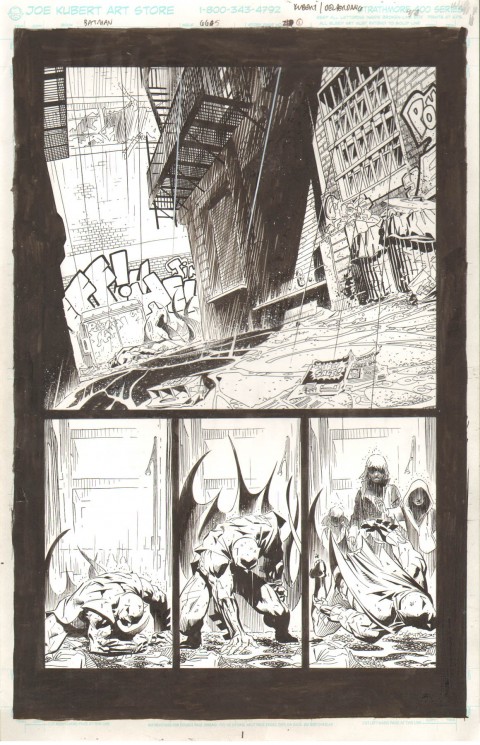 Batman issue 665 page 1 by Adam Kubert and Jesse Delperdang