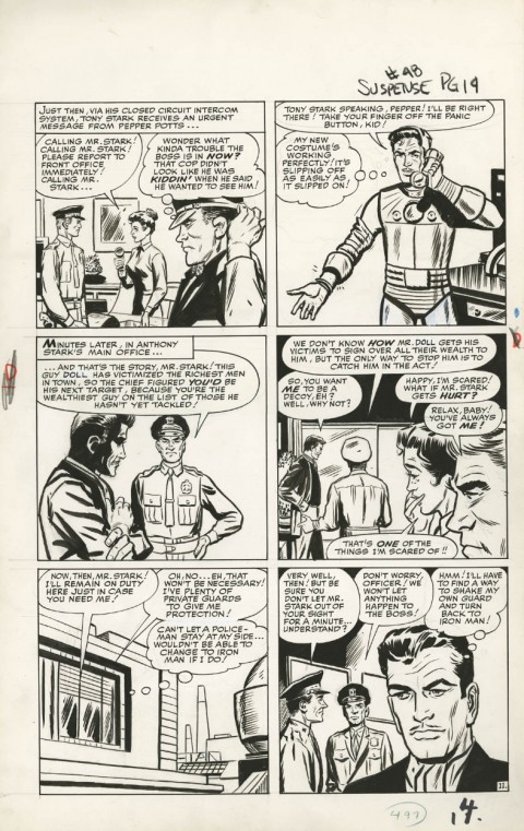 Tales Of Suspense issue 48 page 11 by Steve Ditko and Paul Reinman.  Source.