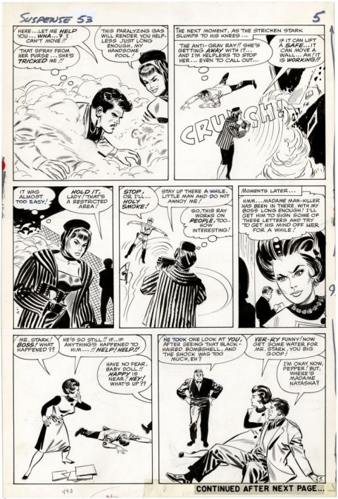 Tales Of Suspense issue 53 page 5 by Don Heck.  Source.