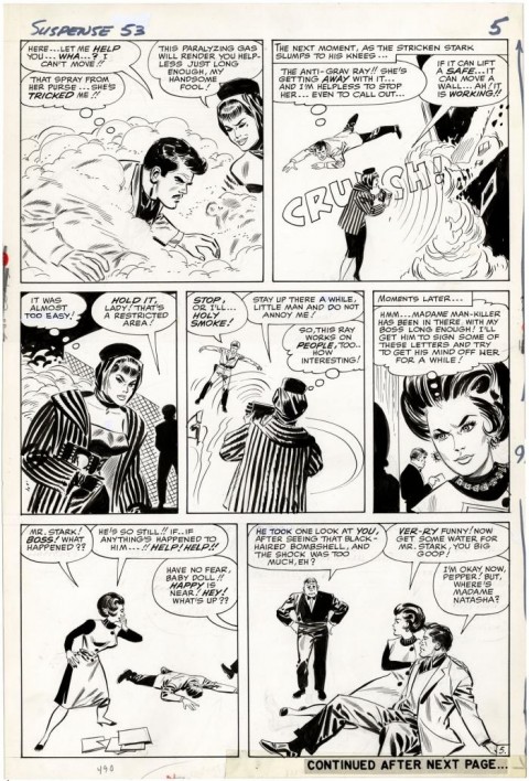 Tales Of Suspense issue 53 page 5 by Don Heck. Source.