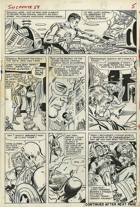 Tales Of Suspense issue 58 page 5 by Don Heck and Dick Ayers. Source.