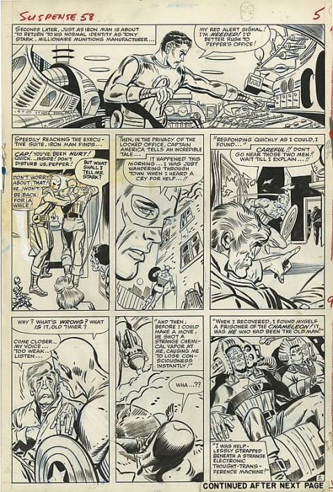 Tales Of Suspense issue 58 page 5 by Don Heck and Dick Ayers.  Source.