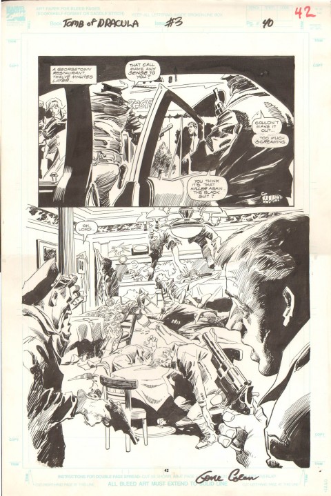 Tomb Of Dracula issue 3 page 40 by Gene Colan and Al Williamson