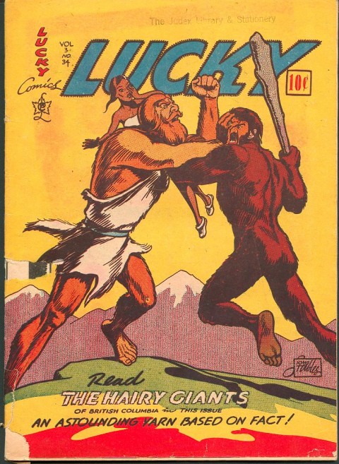 John Stables' last cover on Lucky Comics Vol. 4 No. 34, the last issue of Lucky Comics.