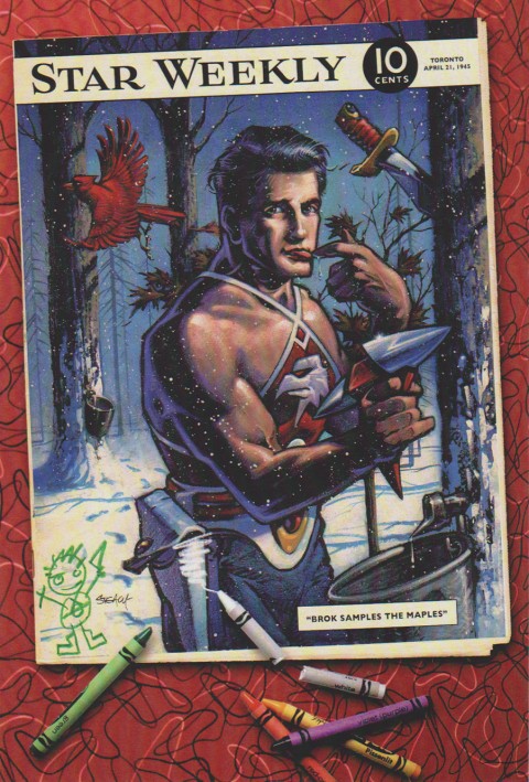 One of the commissioned pieces of Brok art used as an incentive for the book kickstarter.