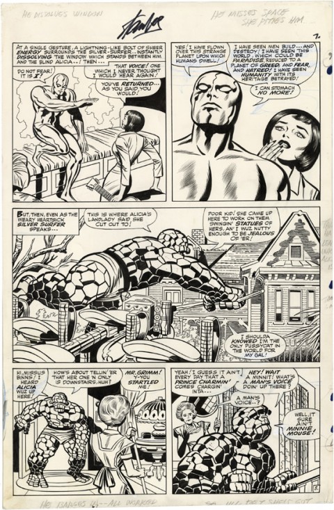 Fantastic Four issue 55 page 5 by Jack Kirby and Joe Sinnott.  Source.