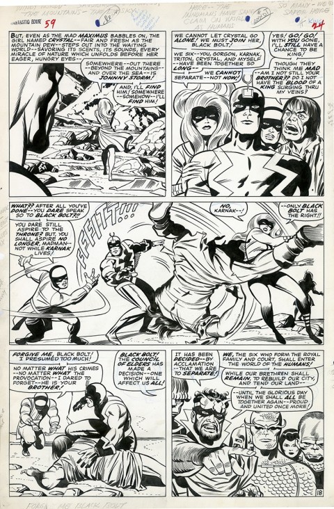 Fantastic Four issue 59 page 12 by Jack Kirby and Joe Sinnott.  Source.