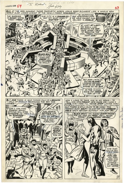 Fantastic Four issue 59 page 17 by Jack Kirby and Joe Sinnott.  Source.