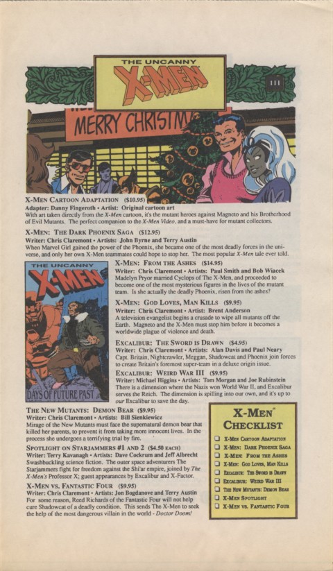 The Mighty Marvel holiday Wish List 1990 Page 3