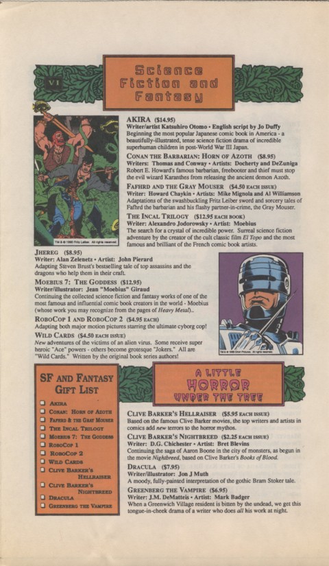 The Mighty Marvel holiday Wish List 1990 Page 6