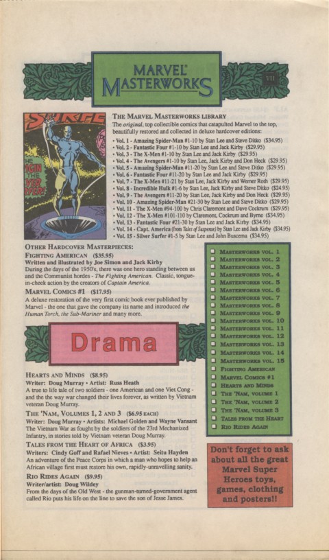 The Mighty Marvel holiday Wish List 1990 Page 7