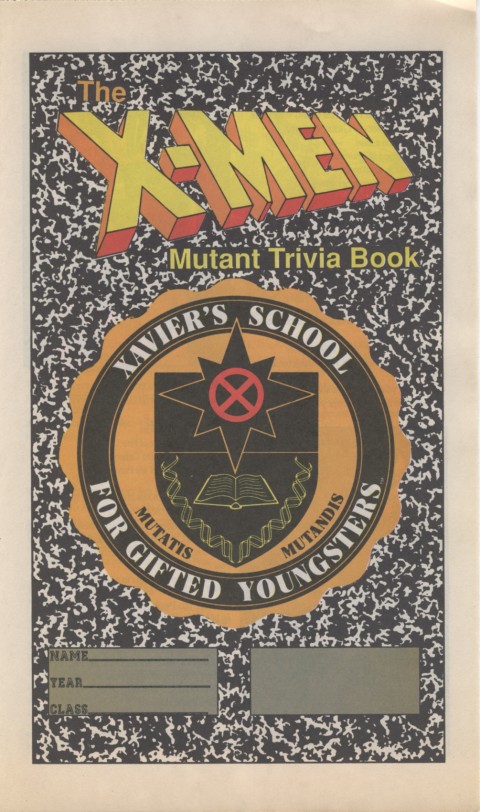 The X-Men Mutant Trivia Book 1990 Page 1